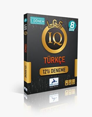 8.Sınıf LGS 1.Dönem IQ Türkçe 12'li Deneme - Kolektif kitap kapağı