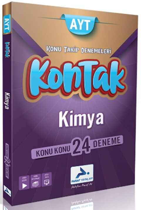 Paraf Akademi AYT Kimya Kontak Konu Takip Denemeleri kitap kapağı