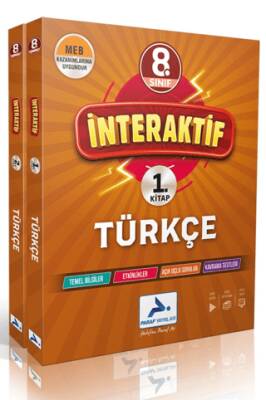 8. Sınıf İnteraktif Türkçe Etkinlik Kitabı - Kolektif kitap kapağı