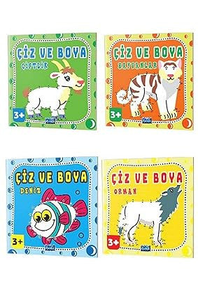 Parıltı Yayınları Çiz Ve Boya Seti 4 Kitap kitap kapağı