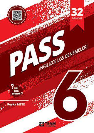 PASS 6 - 32 Adet Yeni Nesil LGS Deneme Sınavı - Reyka Mete kitap kapağı