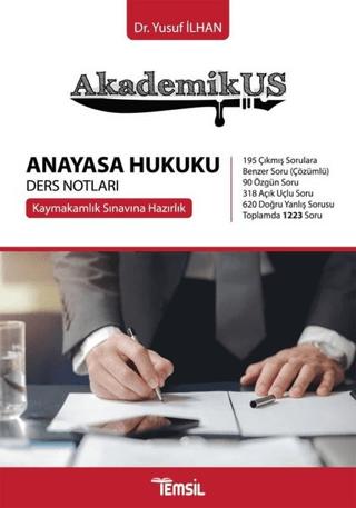 Akademikus Anayasa Hukuku Ders Notları | Temsil Kitap (Ciltsiz)  - Resim 1