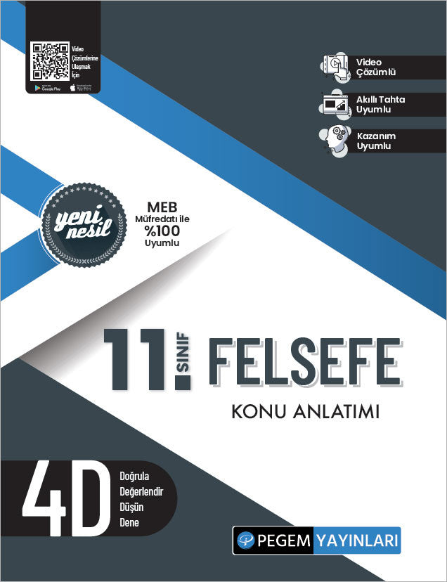 Pegem 11. Felsefe Konu Anlatımı kitap kapağı