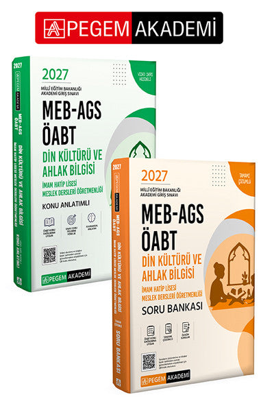 PEGEM AKADEMİ 2027 MEB-AGS ÖABT Din Kültürü ve Ahlak Bilgisi Öğretmenliği Konu Anlatımlı + 2027 MEB- kitap kapağı