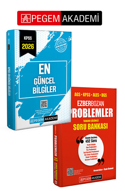 PEGEM AKADEMİ AGS KPSS ALES DGS Ezberbozan Problemler Tamamı Çözümlü Soru Bankası + 2026 KPSS En Gü kitap kapağı