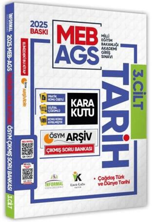 2025 MEB-AGS Tarih Kara Kutusu 3.Cilt ÖSYM Çıkmış Soru Havuzu Bankası Konu Özetli Video/PDF Çözümlü