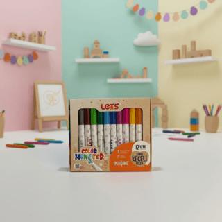 Let’s Jumbo Keçeli Kalem 12 Renk | Lets - Resim 1