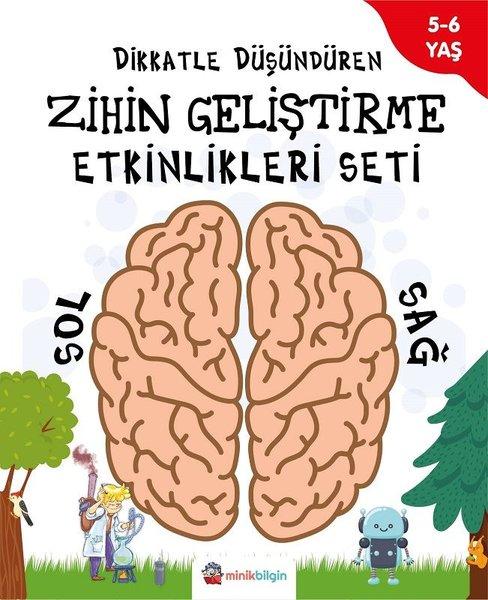 Dikkatle Düşündüren Zihin Geliştirme Etkinlikleri Seti 5 - 6 Yaş | Minik Bilgin (İnce Kapak)  - Resim 1