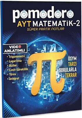 Pomodoro AYT Matematik -2 Konu Soru Süper Pratik Notlar - Kolektif kitap kapağı