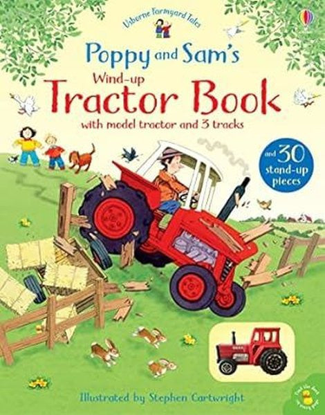Poppy and Sam's Wind-Up Tractor Book - Heather Amery kitap kapağı