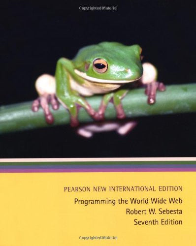 Programmıng The World Wıde Web 7E - Pearson - ROBERT W. SEBESTA kitap kapağı