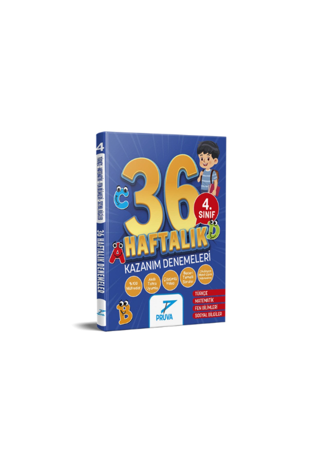 Pruva 4. Sınıf 36 Haftalık Denemeler kitap kapağı