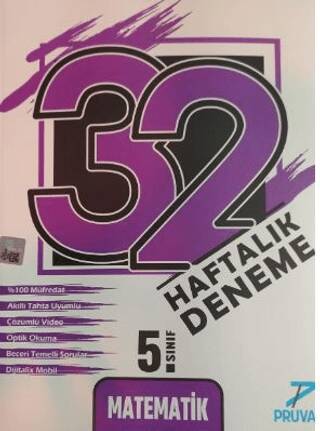 Pruva 5. Sınıf Matematik 32 Haftalık Deneme - Kolektif kitap kapağı