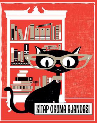 Kitap Okuma Ajandası - Gözlüklü Kedi | Fa Yayınları (Ciltsiz)  - Resim 1