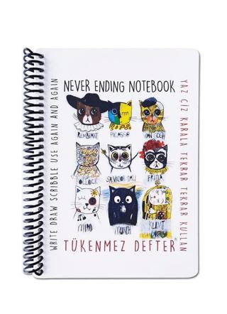 Tükenmez Not Defteri-2 Ressam Kediler | Akademi Çocuk - Resim 1
