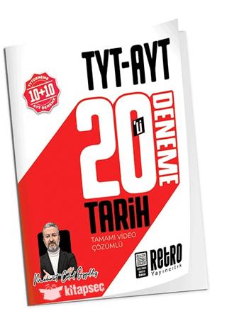 TYT - AYT Tarih 20'li Deneme | Retro Yayıncılık (Ciltsiz)  - Resim 1