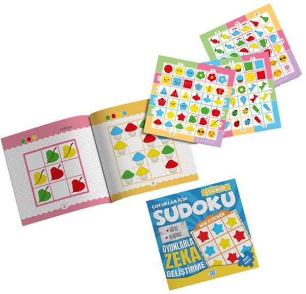 Çocuklar İçin Sudoku - Basit Seviye 3 - Sticker Hediyeli | Dokuz Yayınları (İnce Kapak)  - Resim 1