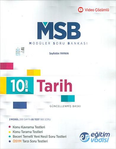 Eğitim Vadisi 10.Sınıf Tarih MSB Modüler Soru Bankası