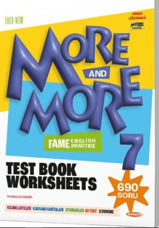 More More English 7 Fenomen Test Book Worksheets | Kurmay Yayınları (Ciltsiz)  - Resim 1
