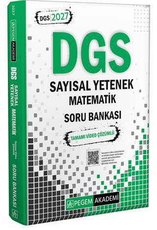 2027 DGS Sayısal Yetenek Matematik Tamamı Video Çözümlü Soru Bankası | Pegem Akademi Yayıncılık (Ciltsiz)  - Resim 1