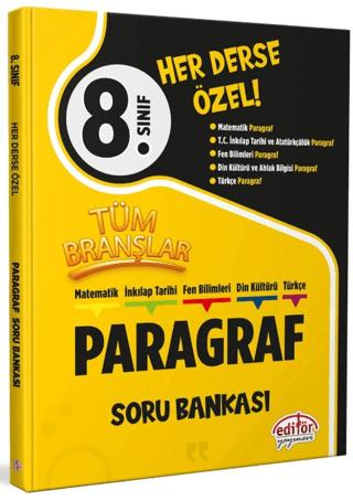 8. Sınıf Tüm Branşlar Paragraf Soru Bankası