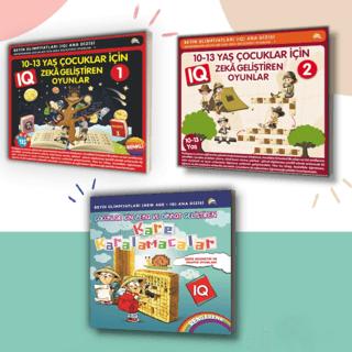9-10-11-12-13 Yaş ve Üstü Çocuklar Için IQ Zeka - Dikkat Geliştiren Akıl Oyunları (3 Kitap)