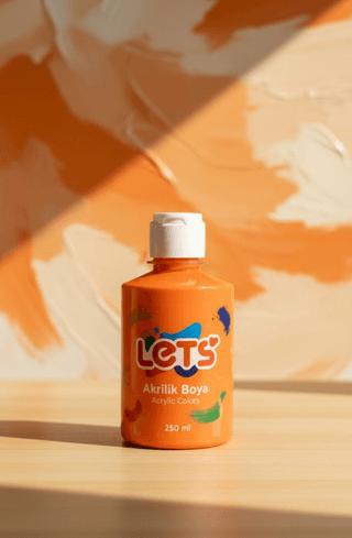 Let’s Akrilik Boya Turuncu 250 ml | Lets - Resim 1