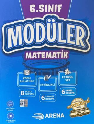 6. Sınıf Matematik Modüler Konu Anlatım Fasikülleri | Arena Yayınları (Ciltsiz)  - Resim 1