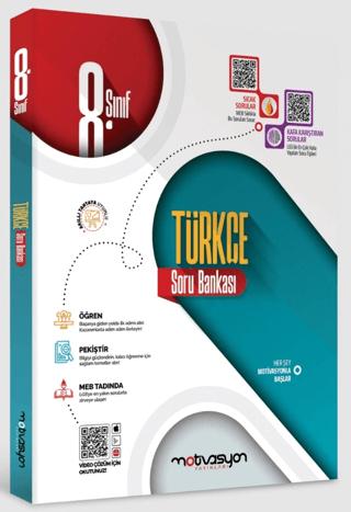 8. Sınıf Türkçe Soru Bankası | Motivasyon Yayınları (Ciltsiz)  - Resim 1