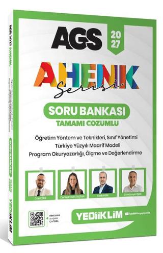2027 AGS Ahenk Serisi ÖYT , Sınıf Yönetimi , TYMM, Program Okuryazarlığı, Ölçme ve Değerlendirme Tamamı Çözümlü Soru Bankası | Yediiklim Yayınları (Ciltsiz)  - Resim 1