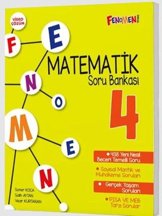 4. Sınıf Matematik Fenomen Soru Bankası | Fenomen Çocuk (Ciltsiz)  - Resim 1