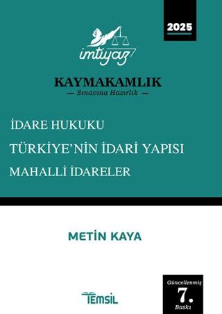 İmtiyaz Kaymakamlık İdare Hukuku-Türkiye'nin İdari Yapısı-Mahalli İdareler Konu Anlatım Kitabı | Temsil Kitap (Ciltsiz)  - Resim 1