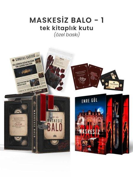 Maskesiz Balo 1-  Tek Kitaplık Kutu - Yan Boyamalı | Guardian Yayınları (Ciltli)  - Resim 1