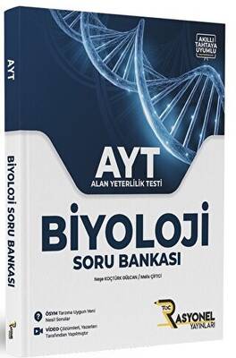 Rasyonel Yayınları Ayt Biyoloji Soru Bankası (Yazarlarından Video Çözümlü) - Kolektif kitap kapağı