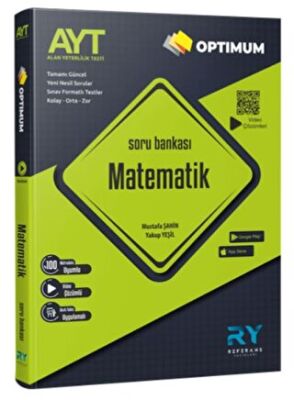 Referans Yayınları AYT Optimum Matematik Tamamı Video Çözümlü Soru Bankası Akıllı Tahta Uyumlu - Mustafa Şahin kitap kapağı