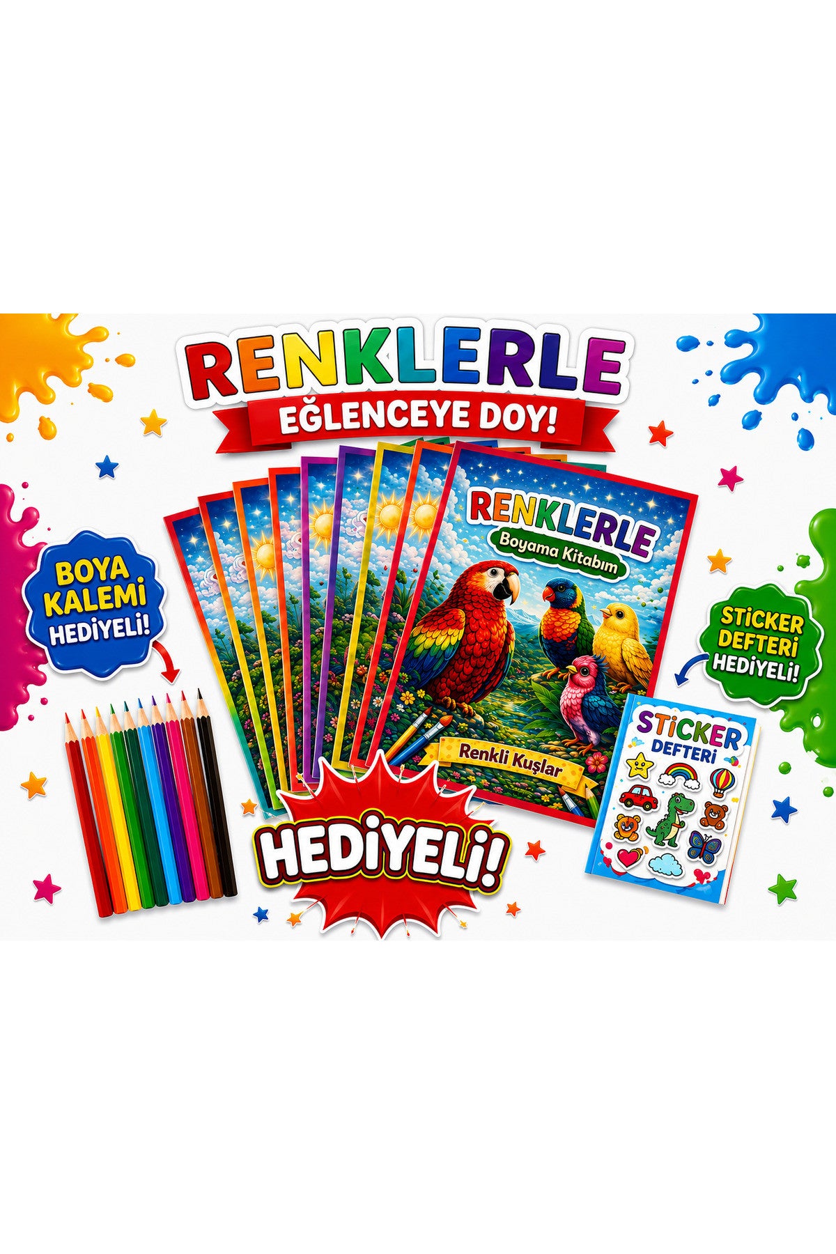 Renklerle Dans Boyama Kitabı 16 Sayfa 10 Kitap kitap kapağı