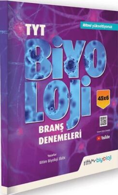 TYT Biyoloji 45 x 6 Branş Denemeleri Ritim Biyoloji - Kolektif kitap kapağı