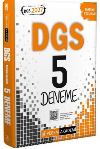 2027 DGS Tamamı Çözümlü 5 Deneme | Pegem Akademi Yayıncılık (Ciltsiz)  - Resim 1