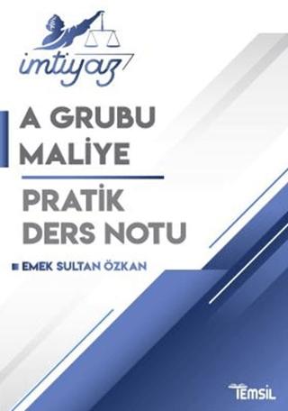 İmtiyaz Maliye A Grubu Pratik Ders Notu | Temsil Kitap (Ciltsiz)  - Resim 1