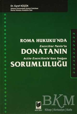 Roma Hukuku’nda Donatanın Sorumluluğu - Eşref Küçük kitap kapağı
