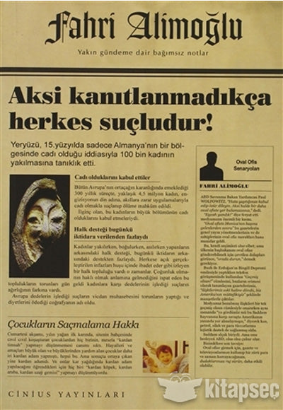 Aksi Kanıtlanmadıkça Herkes Suçludur! - Fahri Alimoğlu kitap kapağı