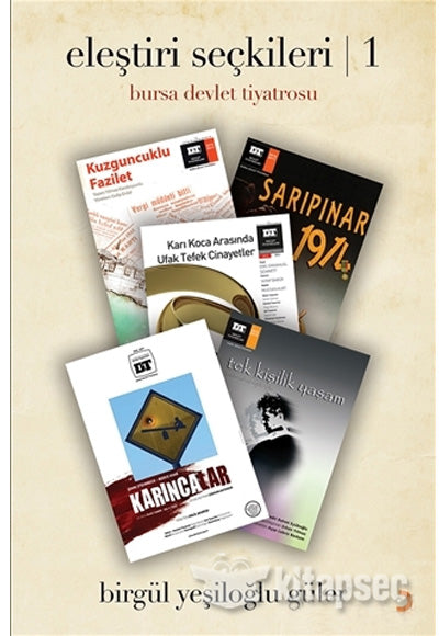 Eleştiri Seçkileri 1-Bursa Devlet Tiyatrosu - Birgül Yeşiloğlu Güler kitap kapağı