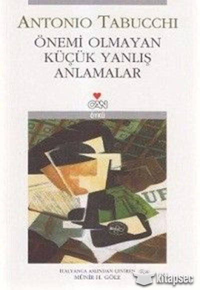 Önemi Olmayan Küçük Yanlış Anlamalar - Antonio Tabucchi kitap kapağı