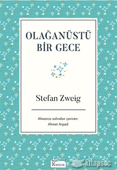 Olağanüstü Bir Gece - Stefan Zweig kitap kapağı