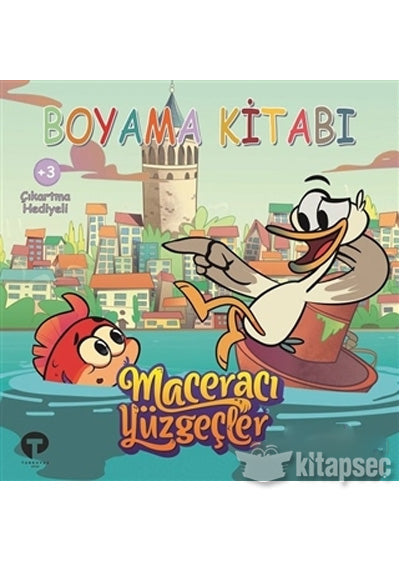 Boyama Kitabı - Maceracı Yüzgeçler 3 Arzu Demirel Birinci Turkuvaz Kitap - Arzu Demirel Birinci kitap kapağı