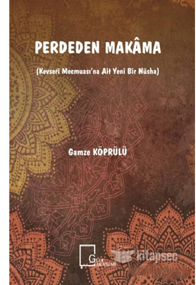 Perdede Makama (Kevseri Mecmuası'na Ait Yeni Bir Nüsha) - Gamze Köprülü kitap kapağı