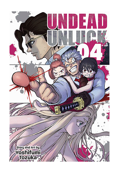 Undead Unluck, Vol. 4 VIZ Media - Komisyon kitap kapağı