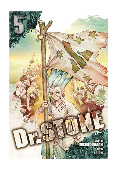 Dr. STONE, Vol. 5 VIZ Media - Kolektif kitap kapağı