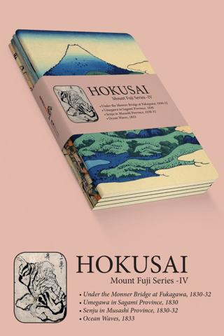 Hokusai - Moun Fuji Series IV | Retronote - Resim 1