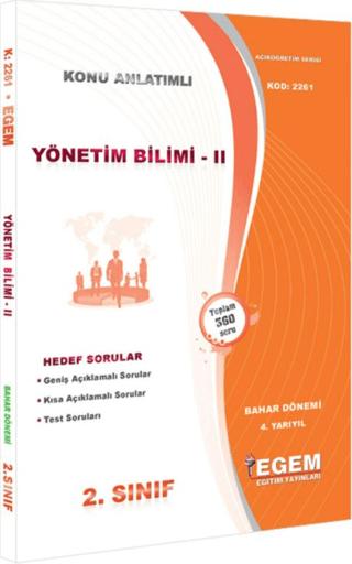 Yönetim Bilimi 2 Bahar Dönemi Konu Anlatımlı Soru Bankası